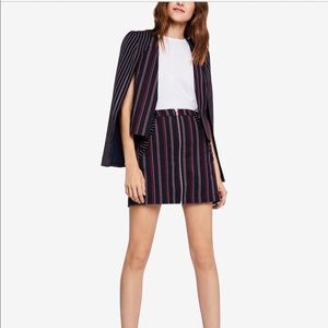 BCBGeneration Striped Mixed Media
Cape Jacket